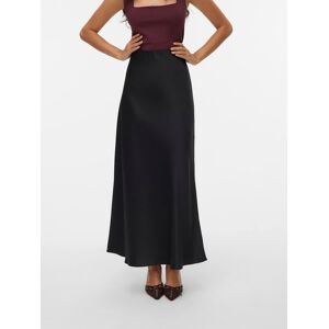 A-Linien-Rock VERO MODA "VMMERLE ANKLE SKIRT WVN GA NOOS", Damen, Gr. S (36), schwarz, Web, Obermaterial: 100% Polyester, unifarben, knöchellang, Röcke A-Linien-Rock, Kunstfaser schwarz S (36) Vero moda