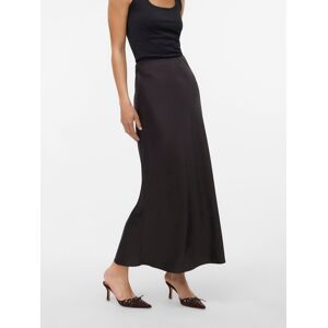 A-Linien-Rock VERO MODA "VMMERLE ANKLE SKIRT WVN GA NOOS", Damen, Gr. S (36), schwarz (chocolate torte), Web, Obermaterial: 100% Polyester, unifarben, knöchellang, Röcke A-Linien-Rock, Kunstfaser chocolate torte S (36) Vero moda