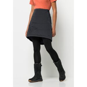 A-Linien-Rock JACK WOLFSKIN "ALPENGLUEHEN SKIRT W", Damen, Gr. M (38/40), grau (phantom), Obermaterial: 87% Polyamid, 13% sonstige Fasern. Futter: 100% Polyester. Füllung: 100% Polyester, Röcke A-Linien-Rock, Winterrock, warm, winddicht und wasserabweisen Jack Wolfskin