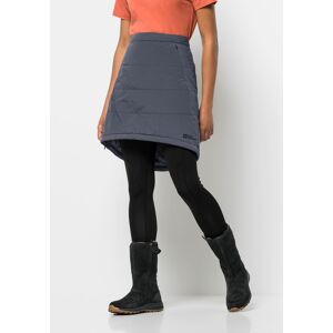 A-Linien-Rock JACK WOLFSKIN "ALPENGLUEHEN SKIRT W", Damen, Gr. S (36), blau (schwarz, navy), Obermaterial: 87% Polyamid, 13% sonstige Fasern. Futter: 100% Polyester. Füllung: 100% Polyester, Röcke A-Linien-Rock, Winterrock, warm, winddicht und wasserabwei Jack Wolfskin