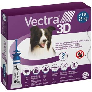 Vectra 3D Lsg.z.Auftro.a.d.Haut f.Hunde ü.10-25 kg 3 St Lösung Vectra 3D
